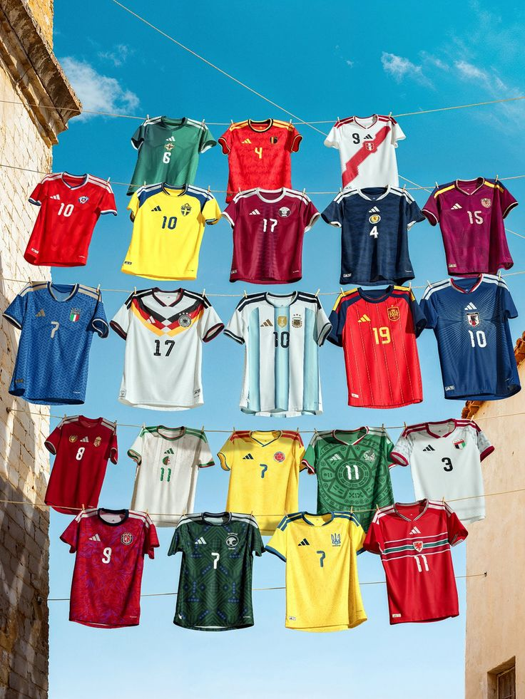 National team jerseys